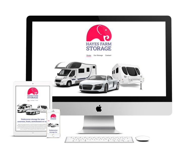 Hayes Farm Storage website design