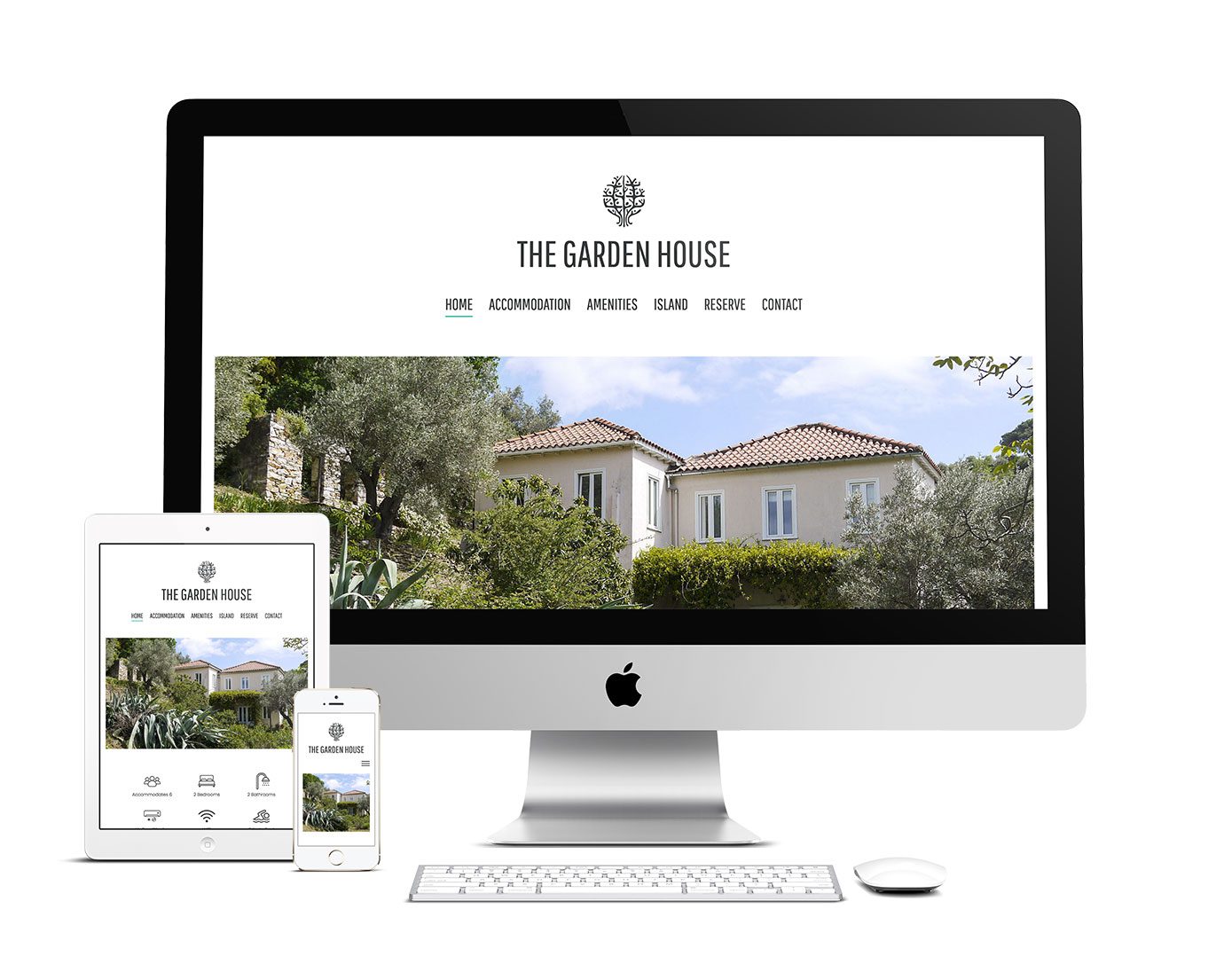 The Garden House website design