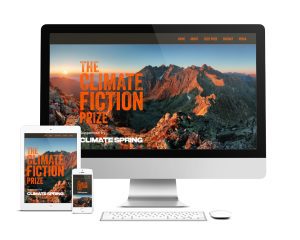The Climate Fiction Prize web design