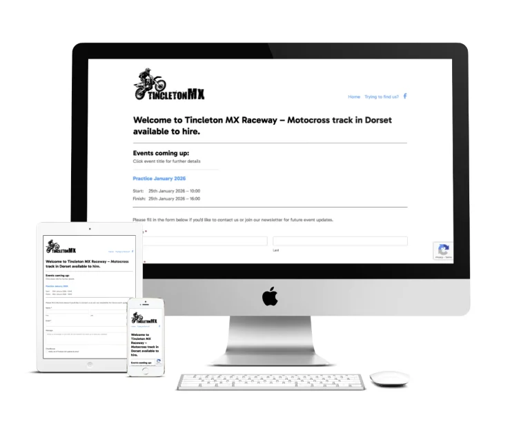 Tincleton MX website preview