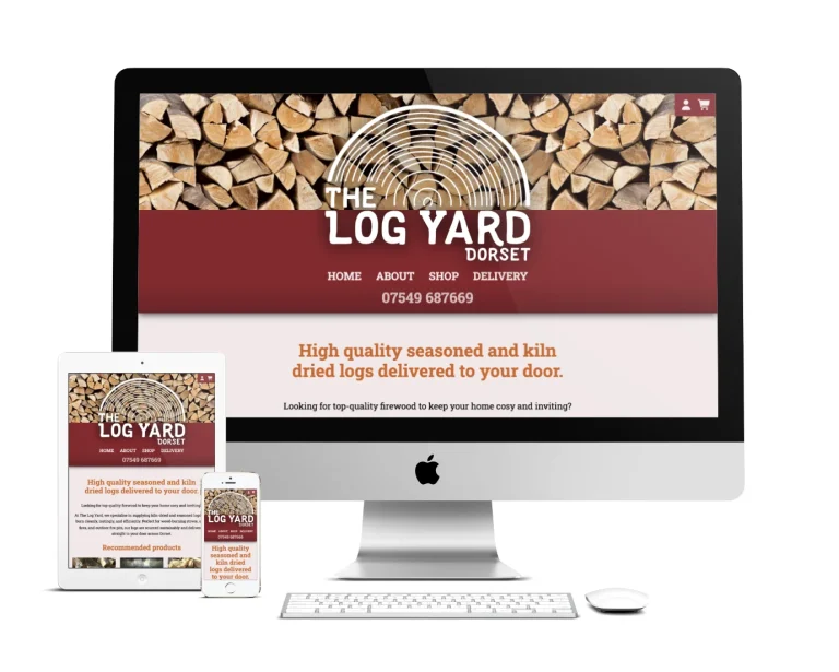 The Log Yard website preview