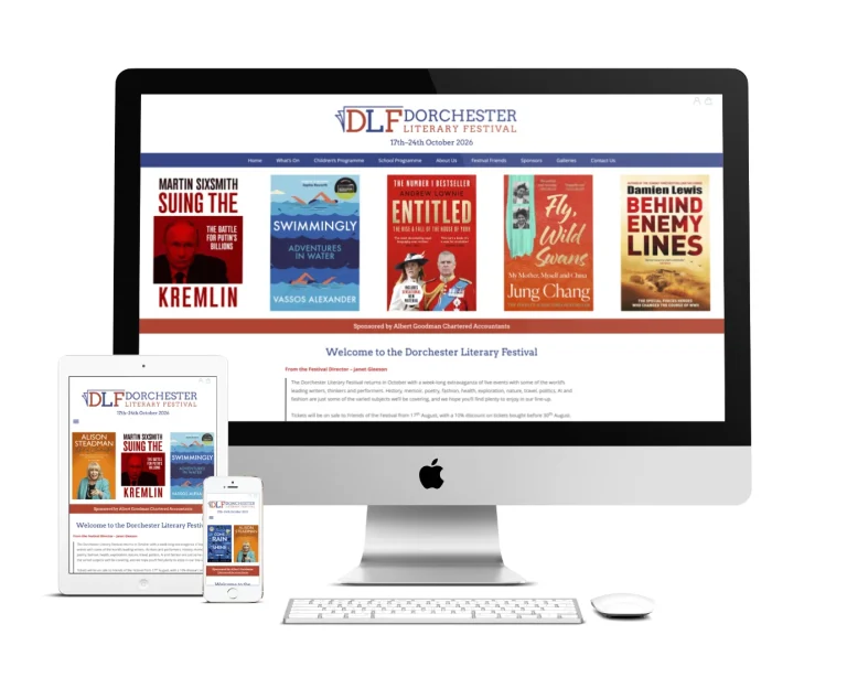 Dorchester Literary Festival website design