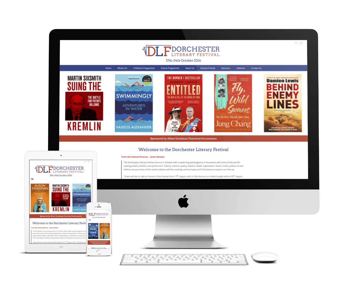 Dorchester Literary Festival website design
