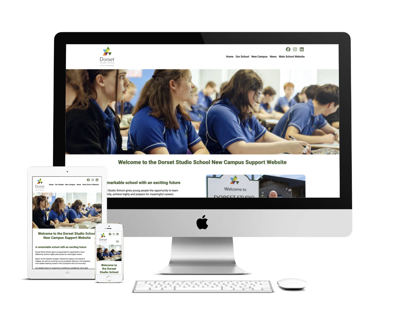 Dorset Studio School web design